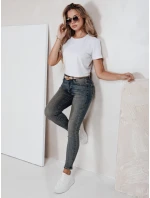 Dámské úzké džíny s vysokým pasem modré FashionStreet UY2792