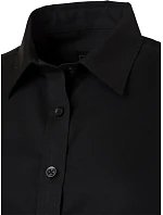 Daiber JN 683 Mikro keprová halenka s krátkým rukávem 02.0683 black Daiber JN 683 Mikro keprová halenka s krátkým rukávem 02.0683 black