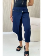 Punto Milano Zimní kalhoty s ozdobným zipem námořnická modř Punto Milano Zimní kalhoty s ozdobným zipem námořnická modř