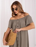 Šaty D73761M30196A khaki