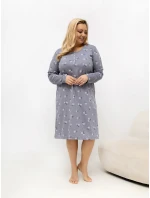 DU KN noční košile FP 606.09 tmavě šedá DU KN noční košile FP 606.09 tmavě šedá