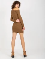 Dámské šaty NM SK NG 2315 světle hnědé Dámské šaty NM SK NG 2315 světle hnědé