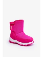 Dětské zateplené sněhule na suchý zip Pink Big Star Dětské zateplené sněhule na suchý zip Pink Big Star