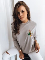 Dámská mikina JAPANESE světle šedá FashionStreet BY0928