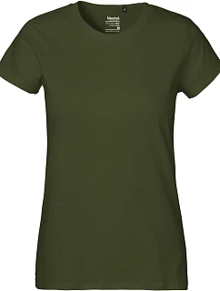 Neutral O 80001 Dámské tričko z těžké bio bavlny 77.8001 military