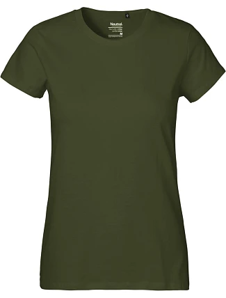 Neutral O 80001 Dámské tričko z těžké bio bavlny 77.8001 military