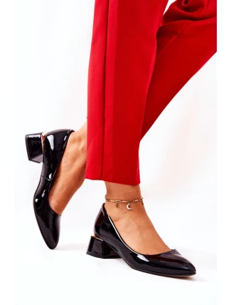 Lakované lodičky Lewski 3118 Černé Lakované lodičky Lewski 3118 Černé