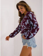 Halenka D73771M11186A vínová Halenka D73771M11186A vínová