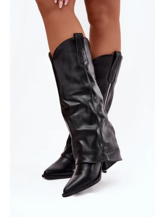 Kozačky na podpatku model 221525 Step in style Kozačky na podpatku model 221525 Step in style