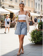 Dámské džínové šortky modré FashionStreet SY0499
