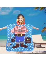 PončoBavlněné světové dětské plážové pončo s kapucí 60x60