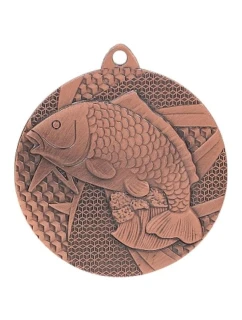 Bronzová medaile - rybolov - ryba - ocelová medaile