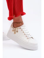 Dámské tenisky s ozdobou Bílé Celedria Dámské tenisky s ozdobou Bílé Celedria