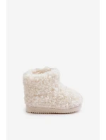 Dětské Sněhule S Kožíškem Typu Beránek Světle Béžové Mevael Dětské Sněhule S Kožíškem Typu Beránek Světle Béžové Mevael