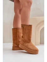 Vysoké Sněhové Boty Na Platformě Big Star OO274893 Camel Vysoké Sněhové Boty Na Platformě Big Star OO274893 Camel