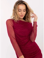 Šaty MI SK 62452.74 vínové