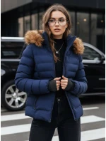 Dámská prošívaná zimní bunda VERSES navy blue FashionStreet TY4039