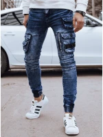 Pánské džínové bojové kalhoty modré FashionStreet UX4327