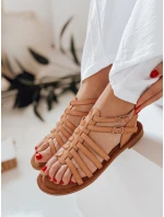 Dámské sandály IRALIE beige FashionStreet ZY0943 Dámské sandály IRALIE beige FashionStreet ZY0943