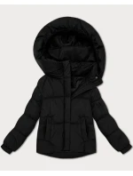 Černá oversize dámská bunda pro přechodné období S'West (B2003-1) Černá oversize dámská bunda pro přechodné období S'West (B2003-1)