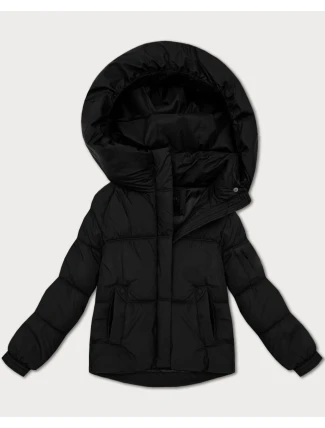 Černá oversize dámská bunda pro přechodné období S'West (B2003-1) Černá oversize dámská bunda pro přechodné období S'West (B2003-1)