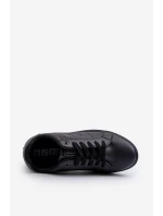 Nízké pánské tenisky z ekologické kůže Big Star NN174284 černé