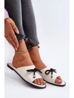 Dámské sandály z eko kůže Big Star NN274067 Bílé