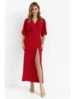 K163 Maxi šaty - červené K163 Maxi šaty - červené