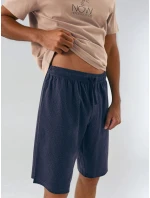 Pánské pyžamo Dreamber 42632-02X Béžová / tmavě modrá - Henderson