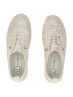 Filippo béžové kožené polobotky s gumovou podrážkou DP7810