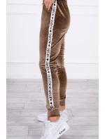 Sada veluru Queen cappuccino