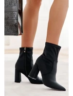 Dámské Materiál Boty Na Podpatku Černá Amile