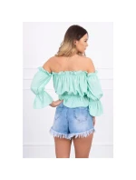 Dámský letní top 5435 tyrkysový - Kesi