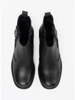 Exkluzívní dámské černé kotníčkové boty platforma Exkluzívní dámské černé kotníčkové boty platforma