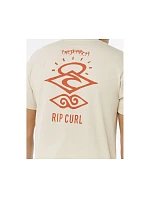 Pánské tričko RIP CURL Search Icon Tee, béžové Pánské tričko RIP CURL Search Icon Tee, béžové