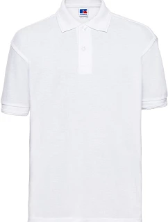Russell Athletic 599B Dětské piqué polo z těžké bavlny 10.599B white