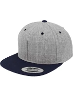 Flexfit 6089M 6 panelová Snapback kšiltovka 55.6089 heather grey/navy