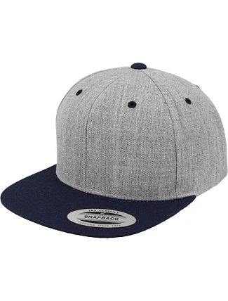 Flexfit 6089M 6 panelová Snapback kšiltovka 55.6089 heather grey/navy