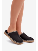 Domácí Obuv Pantofle S Vyšíváním Dámské Inblu Černé EY000028 Domácí Obuv Pantofle S Vyšíváním Dámské Inblu Černé EY000028