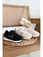 Dětské sportovní tenisky na suchý zip růžové Galisse