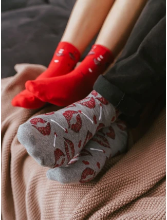 Ponožky 136-KL053 Melange Grey - Steven Ponožky 136-KL053 Melange Grey - Steven