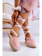 Dámské elegantní espadrilky Big Star - světle růžové