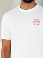 Pánské bílé tričko s potiskem FashionStreet RX5415