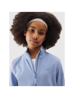 4F Junior dívčí fleece s pravidelným límcem 4FJWSS24TFLEF166-32S
