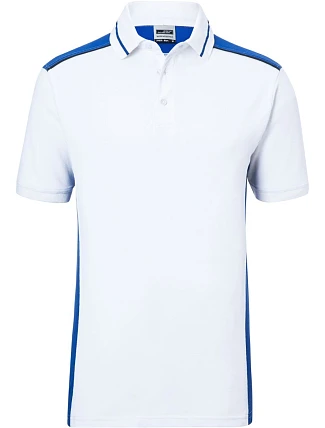 Daiber JN 858 Pánské pracovní piqué polo - Color 02.0858 white/royal Daiber JN 858 Pánské pracovní piqué polo - Color 02.0858 white/royal