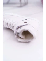 Dámské zateplené tenisky Big Star – bílé