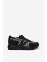 Dámské tenisky na platformě Vinceza – tmavě zelené