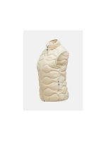 Dámská vesta Peak Performance W Helium Down Vest, barva: béžová Dámská vesta Peak Performance W Helium Down Vest, barva: béžová