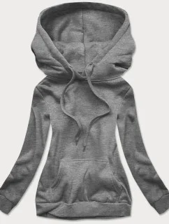 Tmavě šedá dámská tepláková mikina (W02-5)