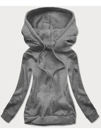 Tmavě šedá dámská tepláková mikina (W02-5) Tmavě šedá dámská tepláková mikina (W02-5)